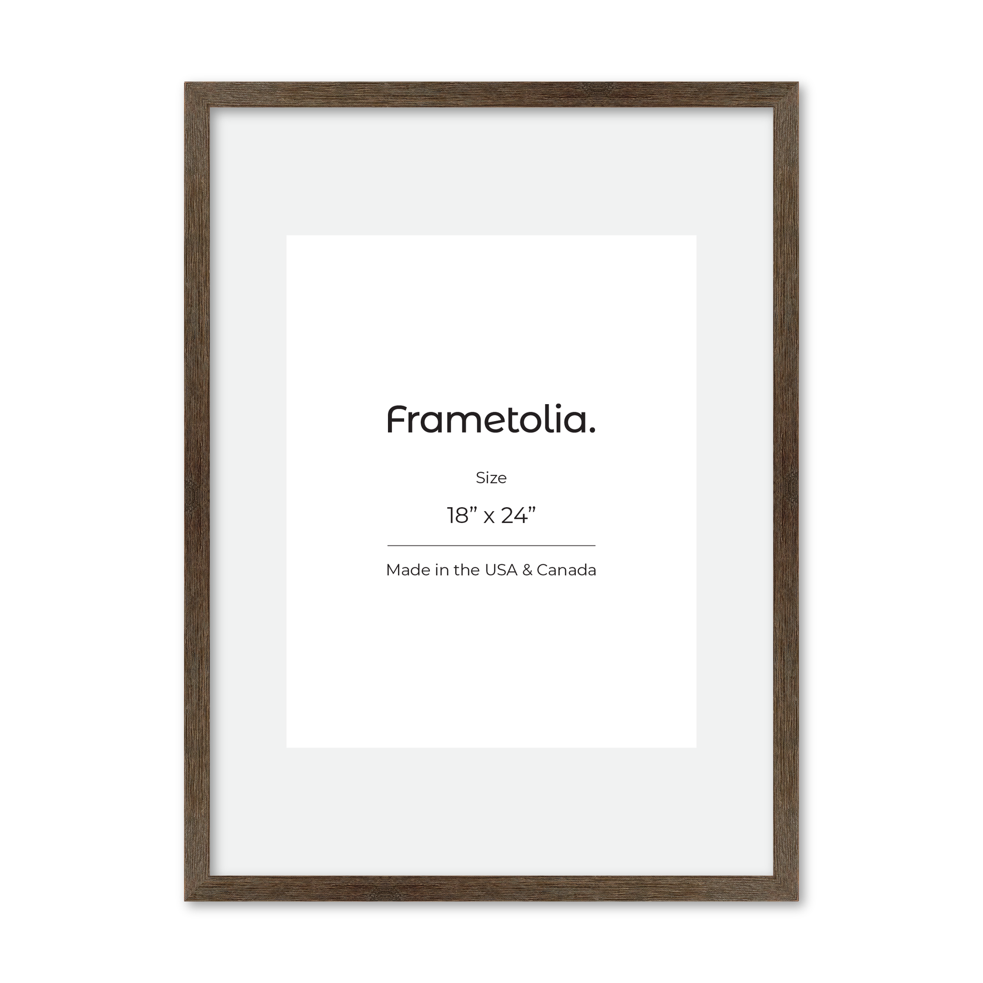 18" x 24" Soft Gray Sierra Wall Frame