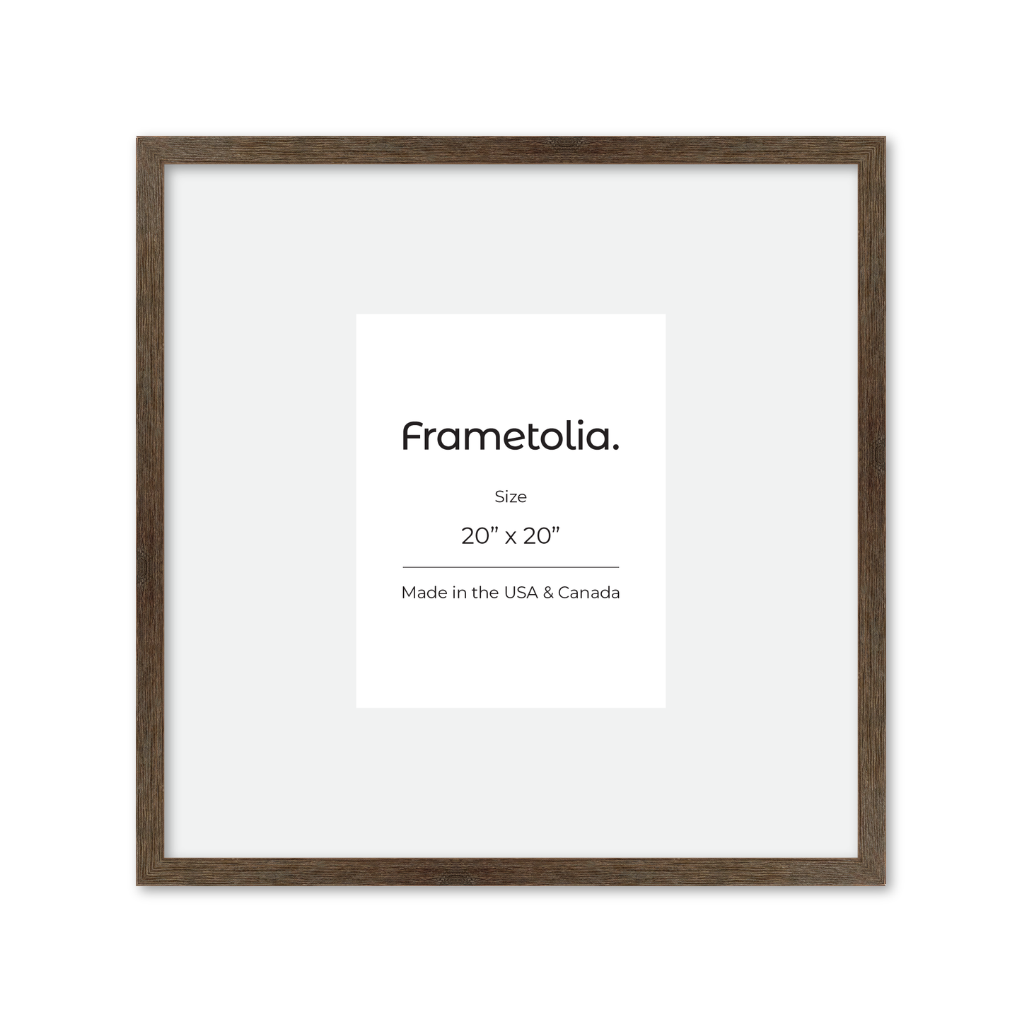 20" x 20" Soft Gray Sierra Wall Frame