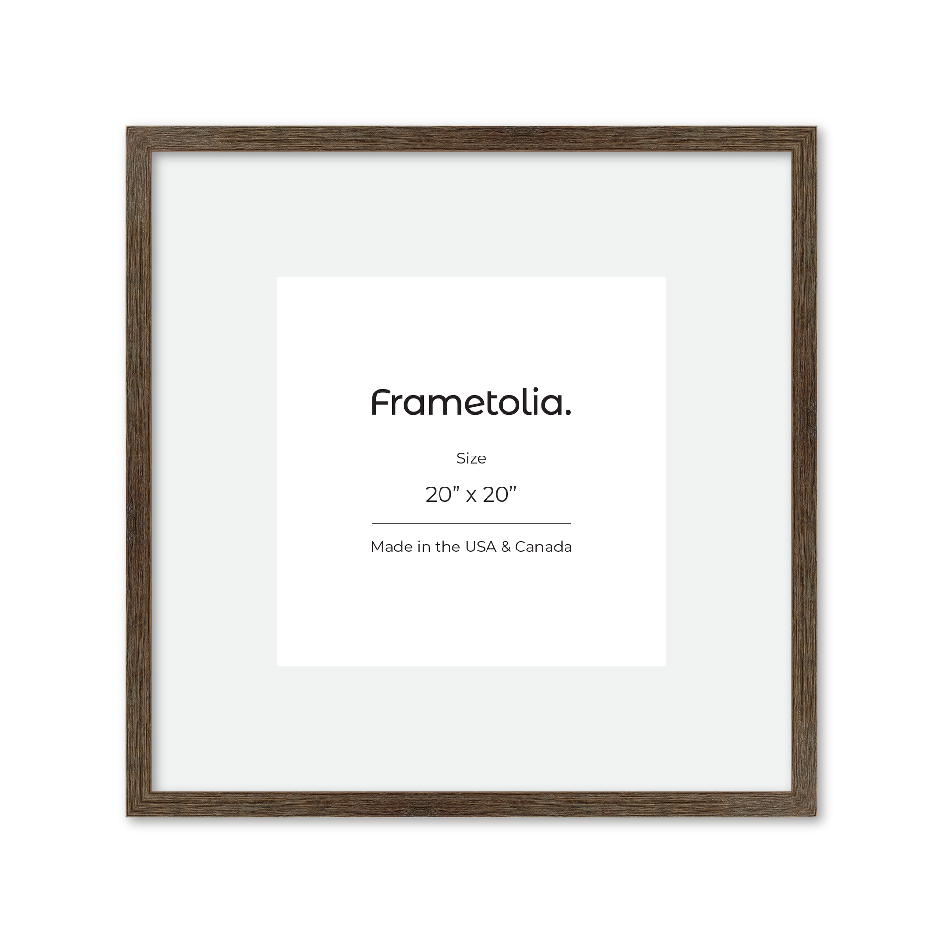 20" x 20" Soft Gray Sierra Wall Frame