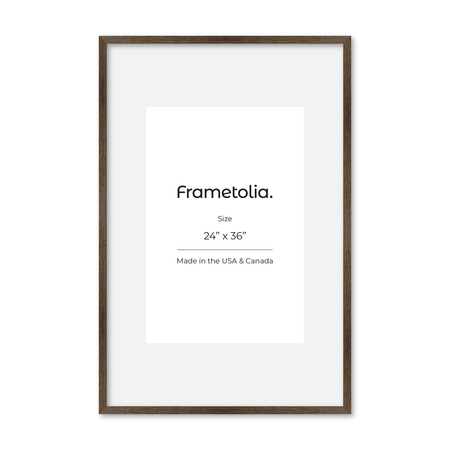 24" x 36" Soft Gray Sierra Wall Frame
