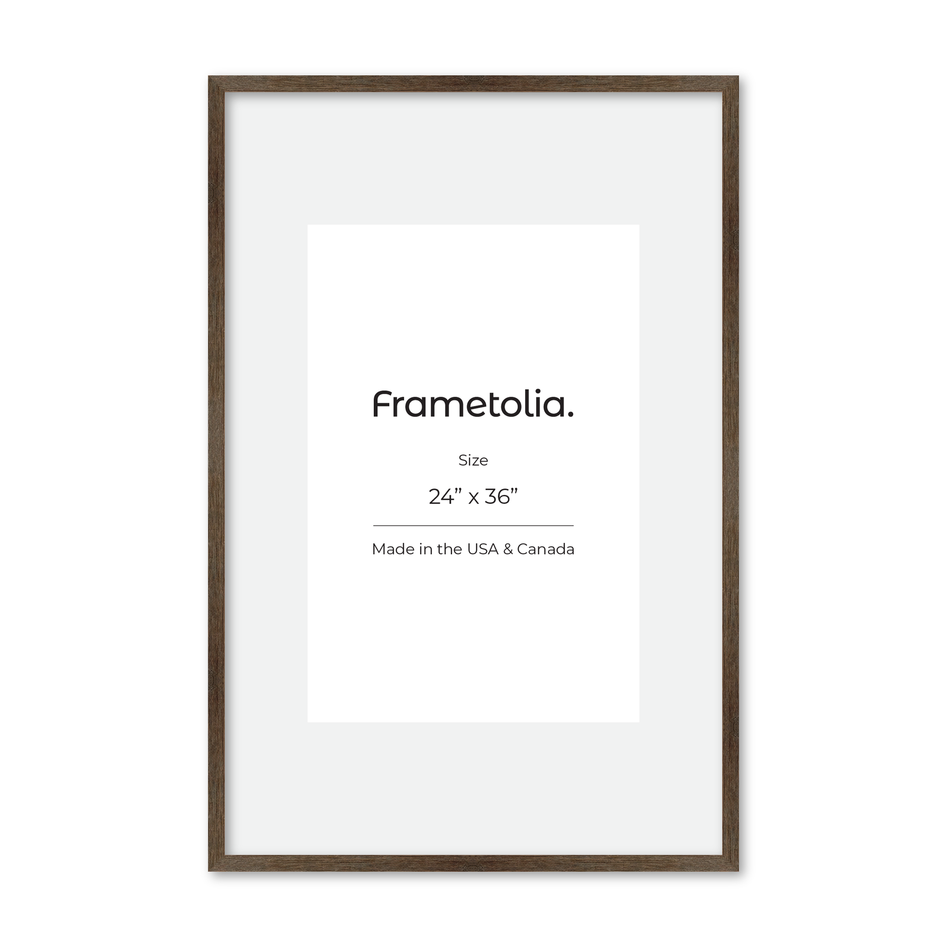 24" x 36" Soft Gray Sierra Wall Frame