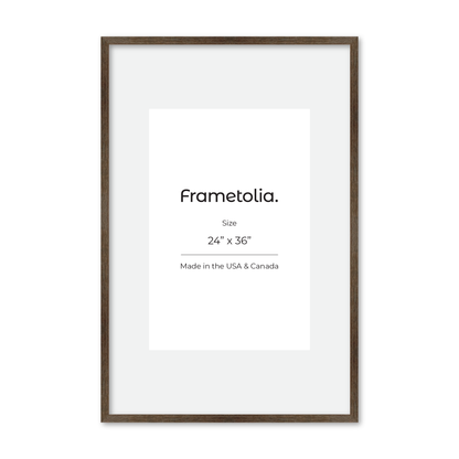 24" x 36" Soft Gray Sierra Wall Frame
