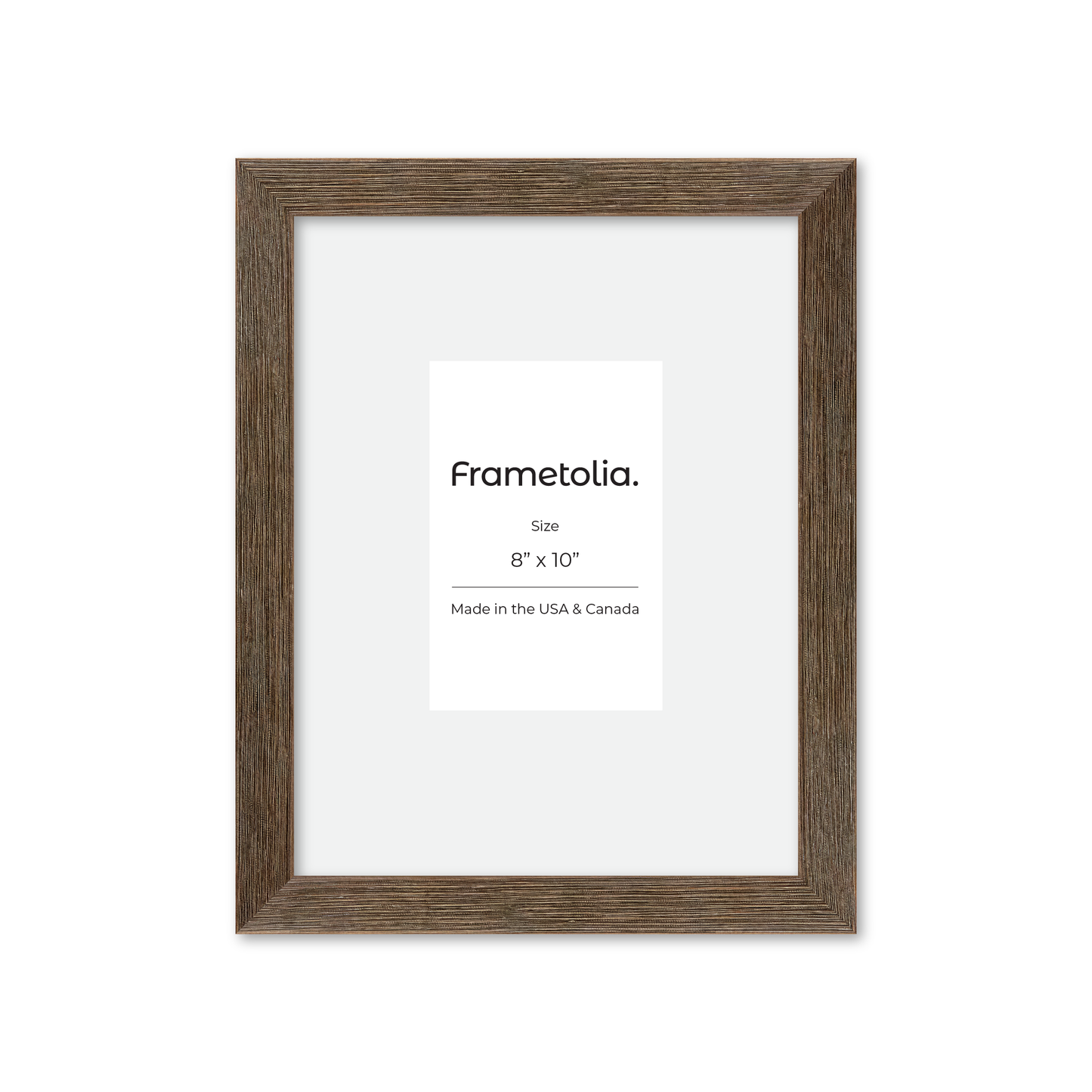 8" x 10" Soft Gray Sierra Wall Frame