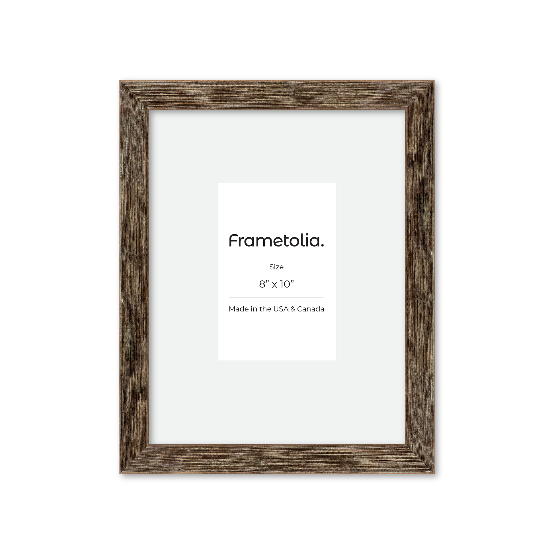 8" x 10" Soft Gray Sierra Wall Frame