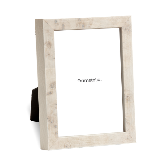 Organic White Burlwood Table Top Frame