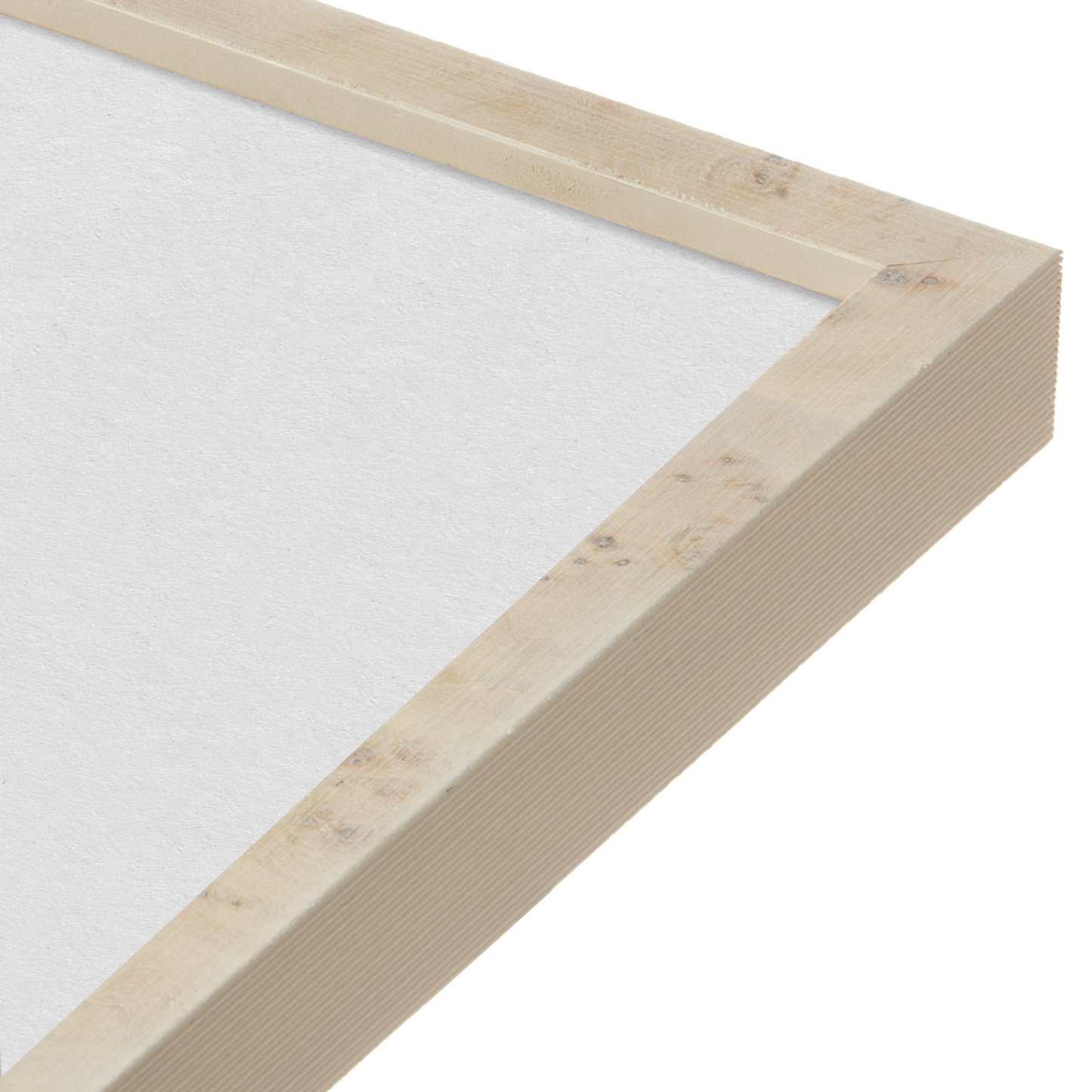 White Burlwood Narrow Width Wall Frame