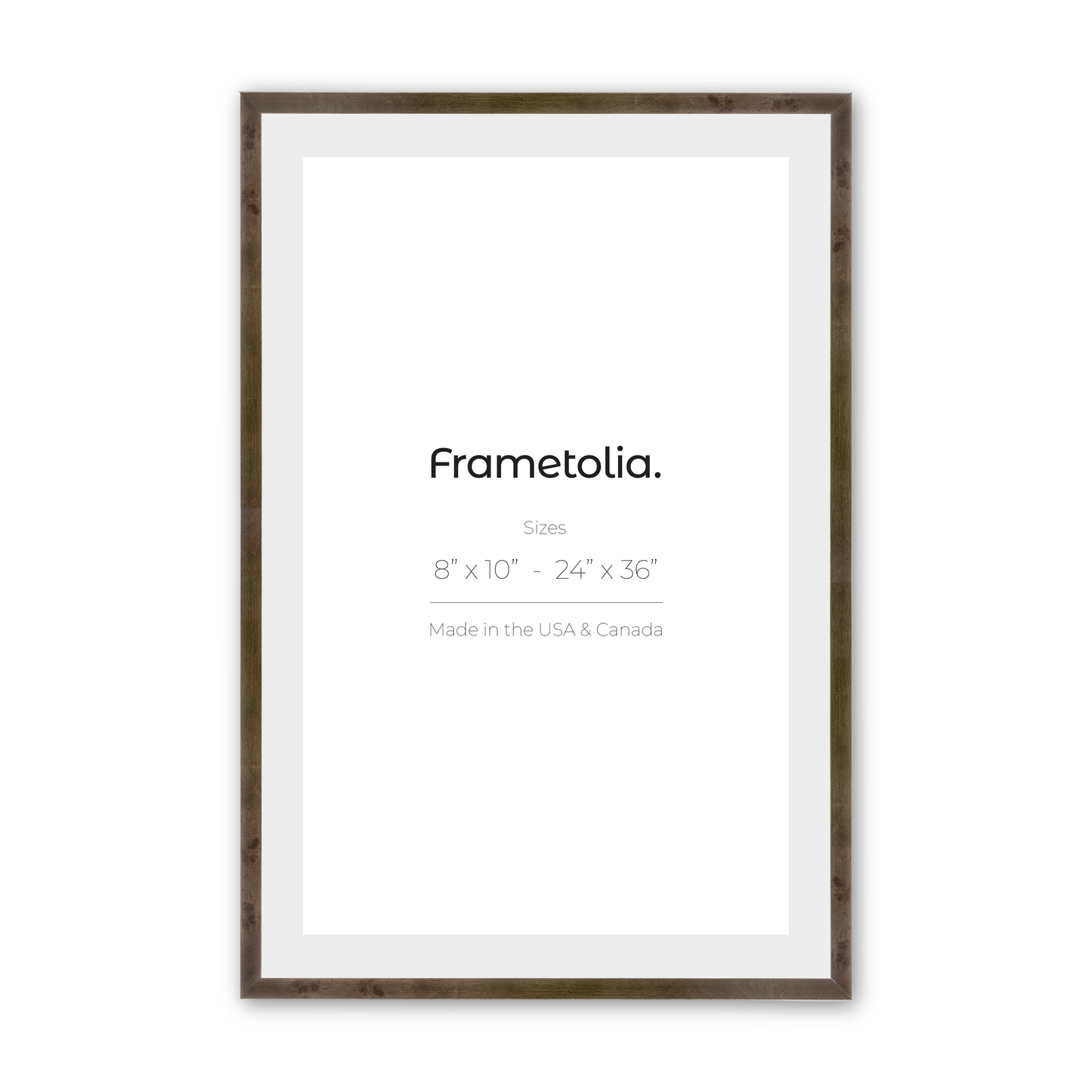 Grey Burlwood Frame With Custom Print