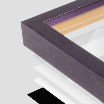 Purple Iris Narrow Width Table Top Frame