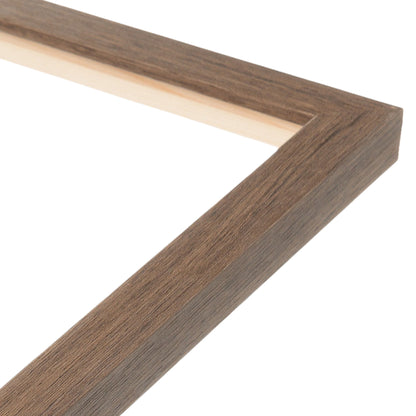 Light Walnut Traditional Narrow Width Table Top Frame
