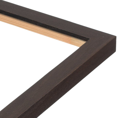 Dark Walnut Modern Narrow Width Table Top Frame