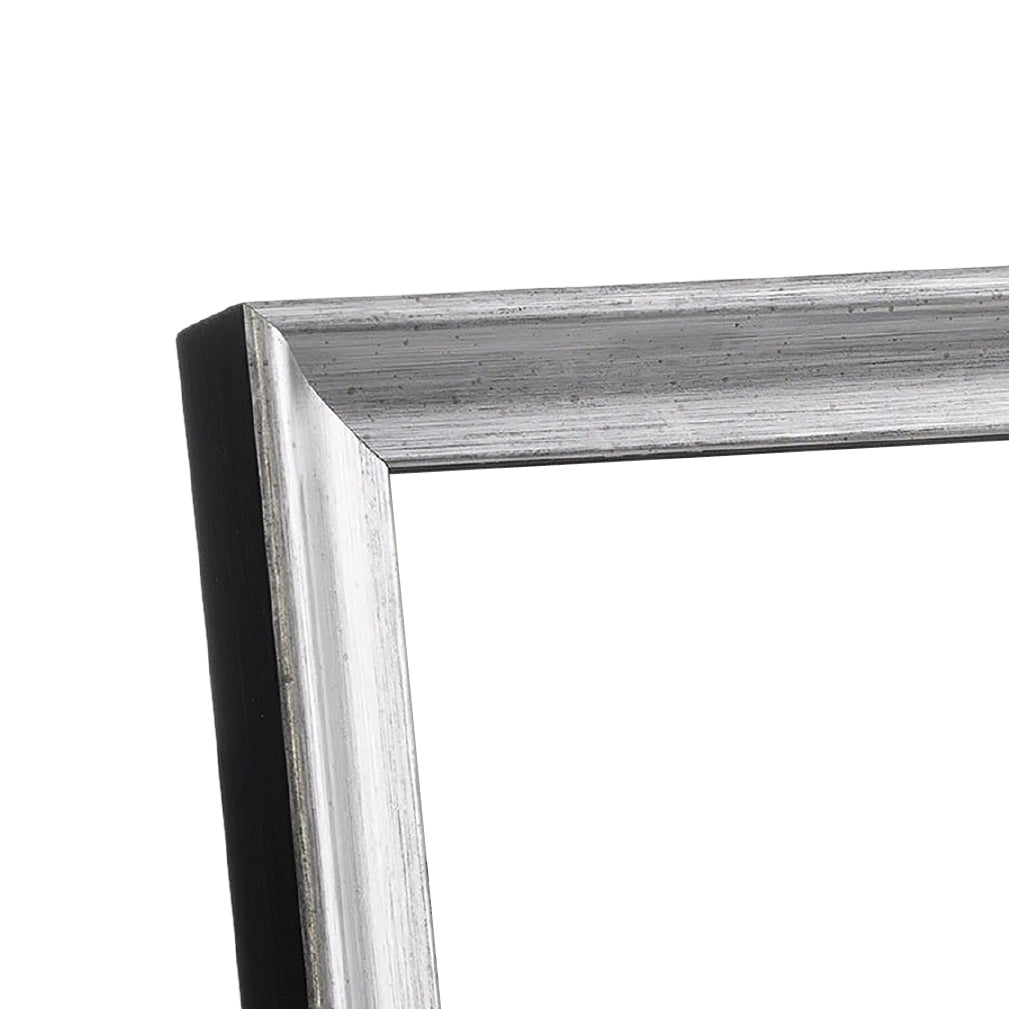 Rubbed Silver Narrow Width Table Top Frame