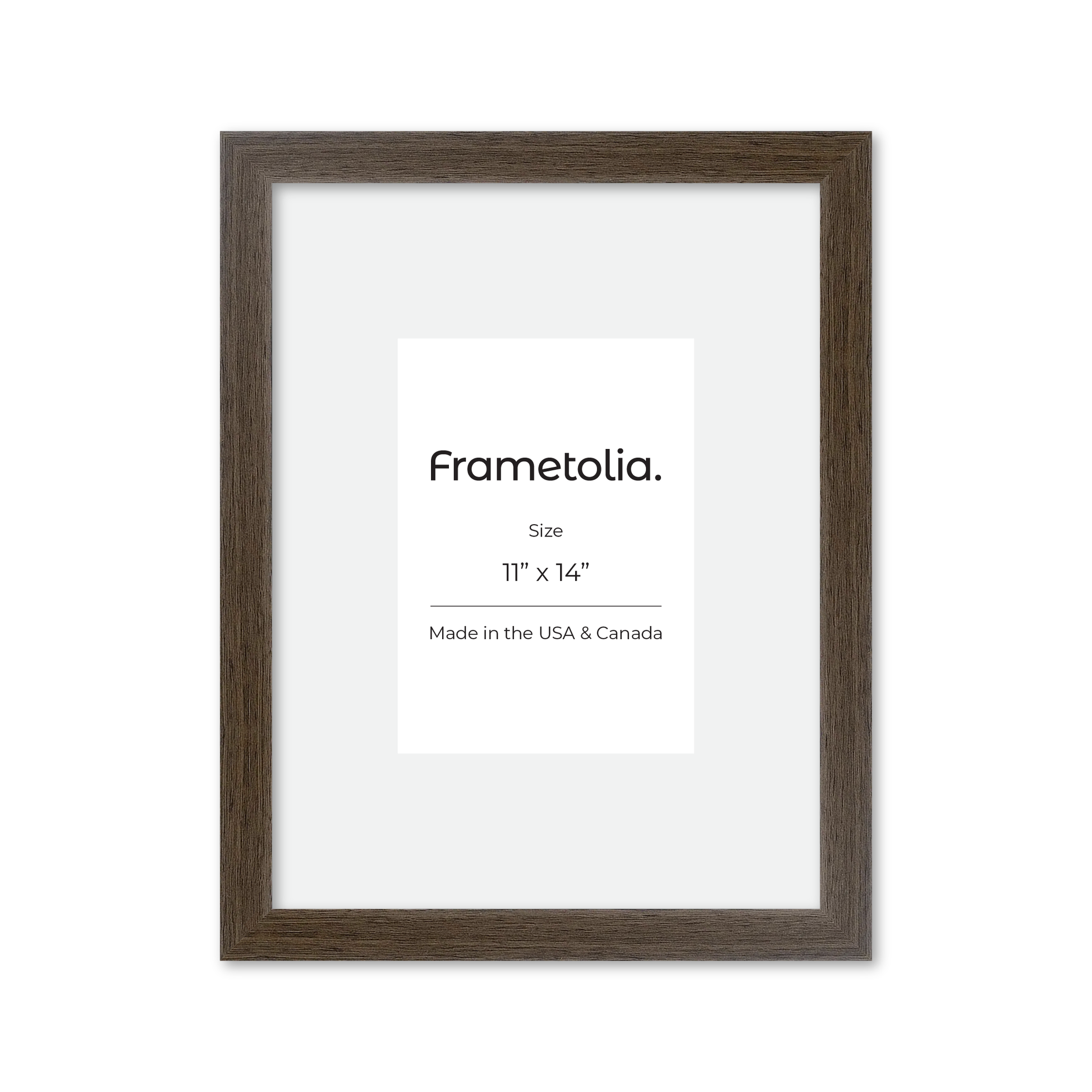 11" x 14" Light Walnut Heritage Wall Frame