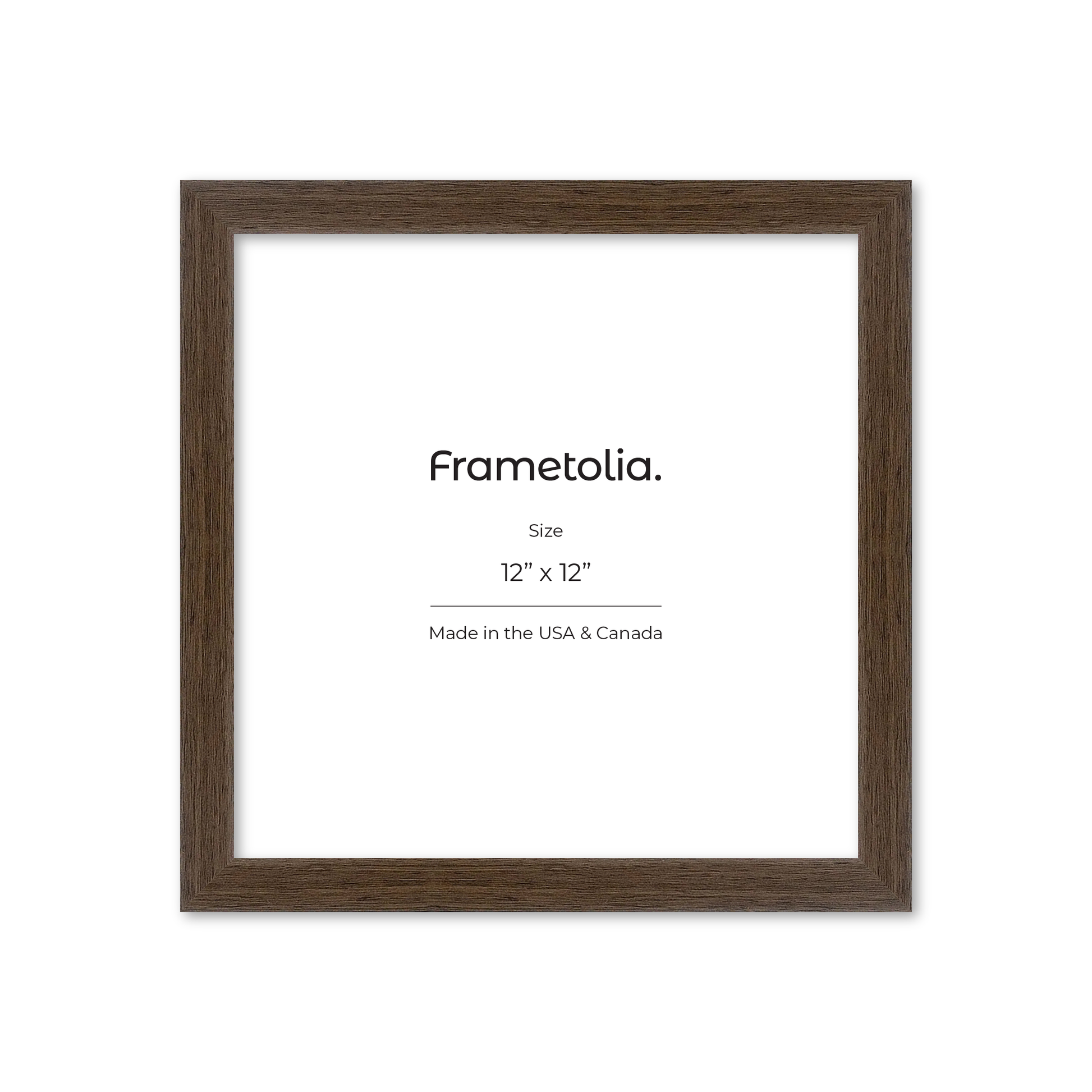 12" x 12" Light Walnut Heritage Wall Frame
