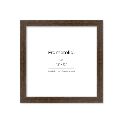 12" x 12" Light Walnut Heritage Wall Frame