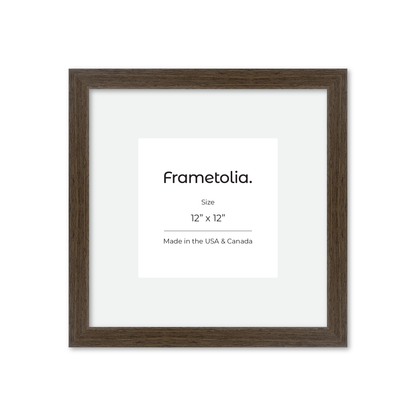 12" x 12" Light Walnut Heritage Wall Frame