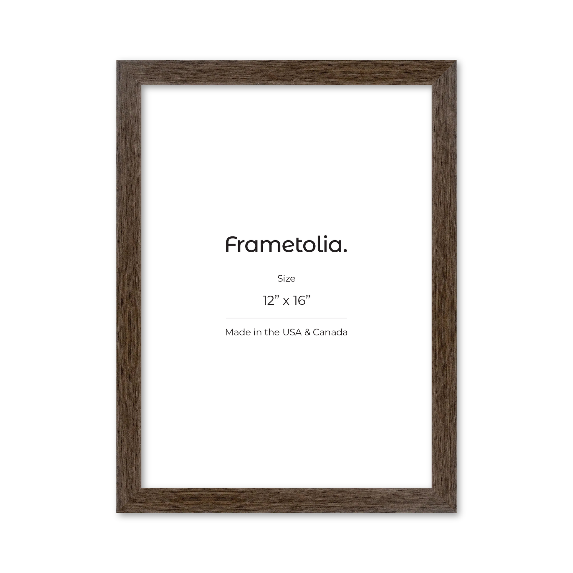 12" x 16" Light Walnut Heritage Wall Frame