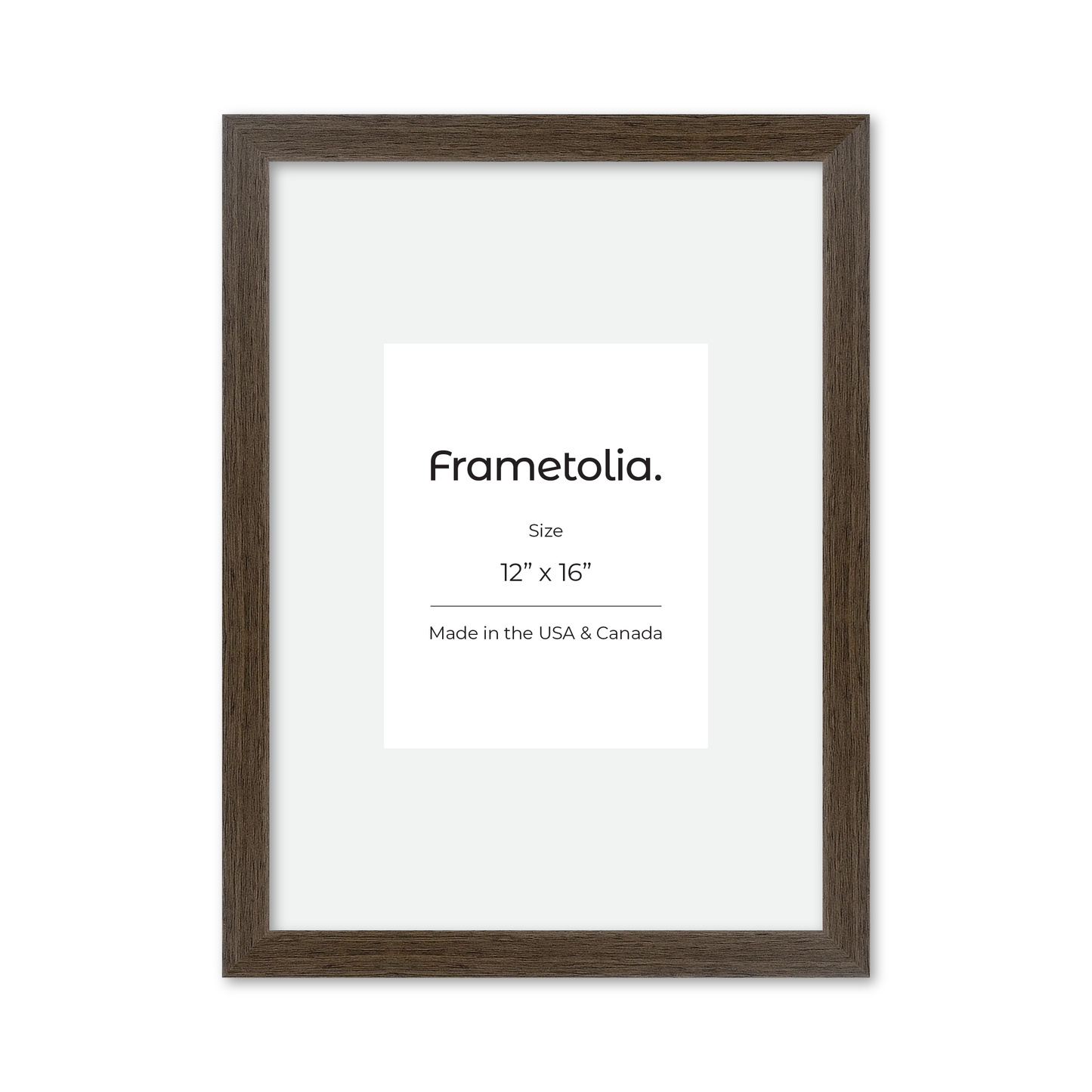12" x 16" Light Walnut Heritage Wall Frame