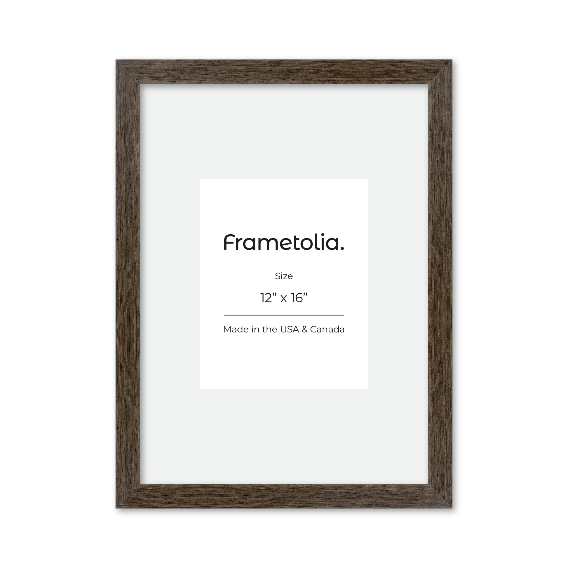 12" x 16" Light Walnut Heritage Wall Frame