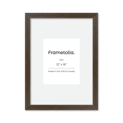 12" x 16" Light Walnut Heritage Wall Frame
