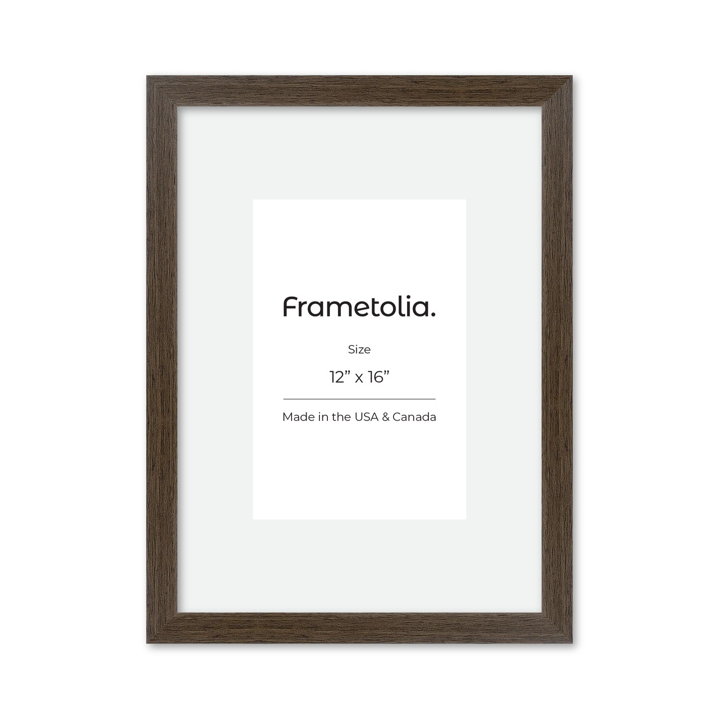 12" x 16" Light Walnut Heritage Wall Frame