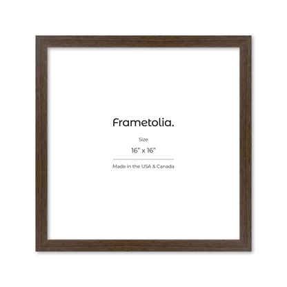16" x 16" Light Walnut Heritage Wall Frame