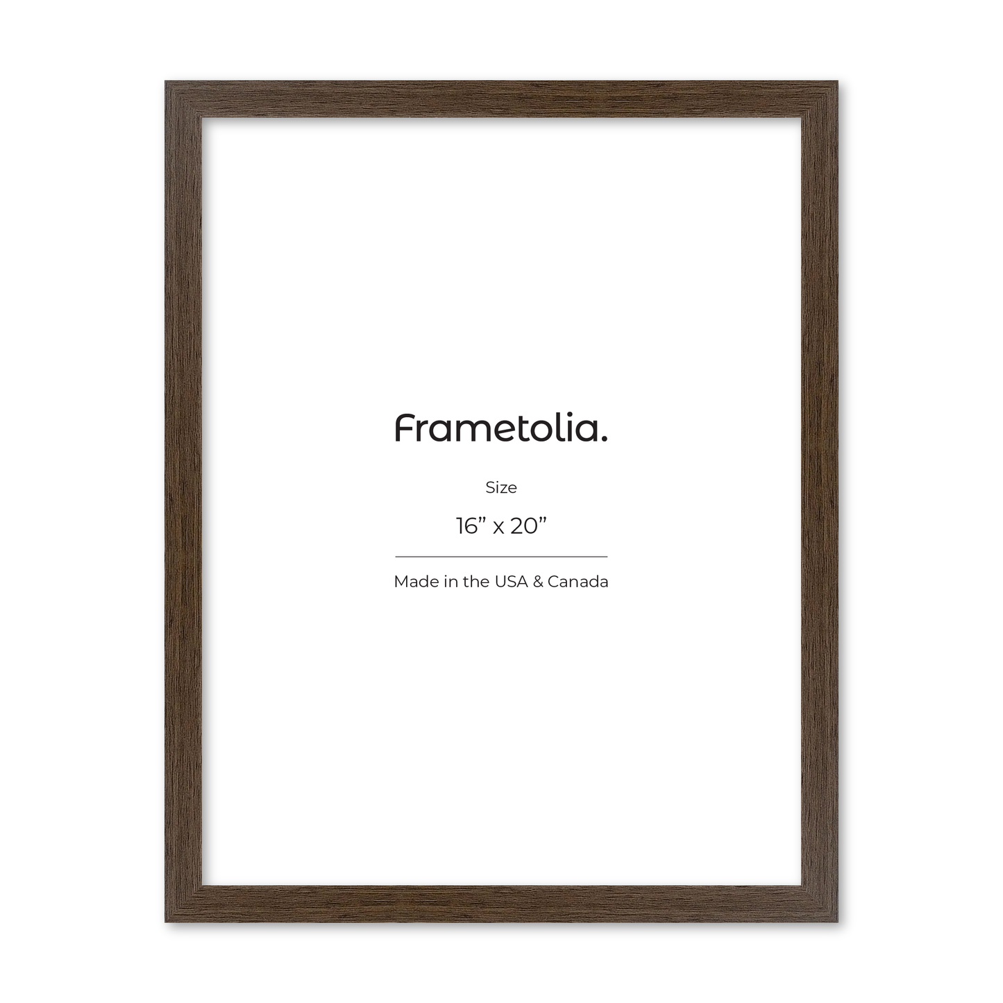 16" x 20" Light Walnut Heritage Wall Frame