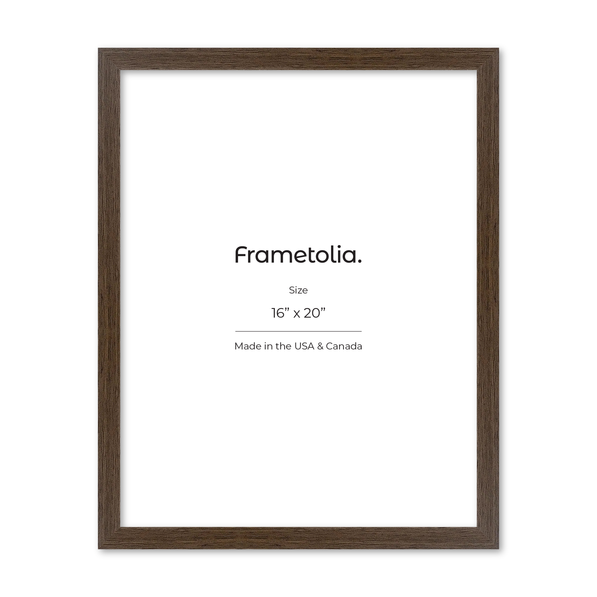 16" x 20" Light Walnut Heritage Wall Frame