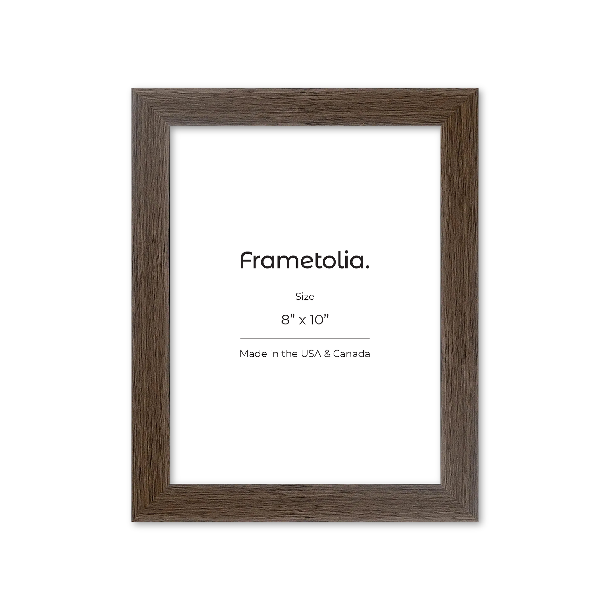 8" x 10" Light Walnut Heritage Wall Frame