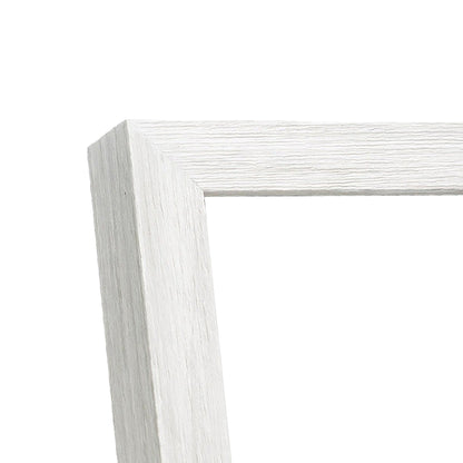 Opaque White Modern Narrow Width Table Top Frame