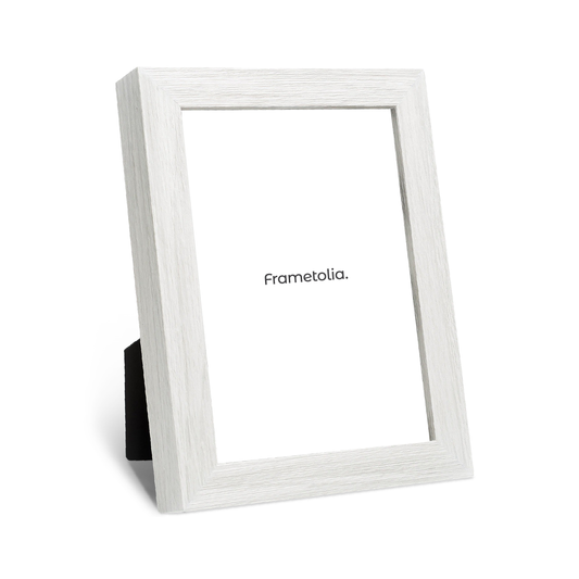Opaque White Modern Narrow Width Table Top Frame