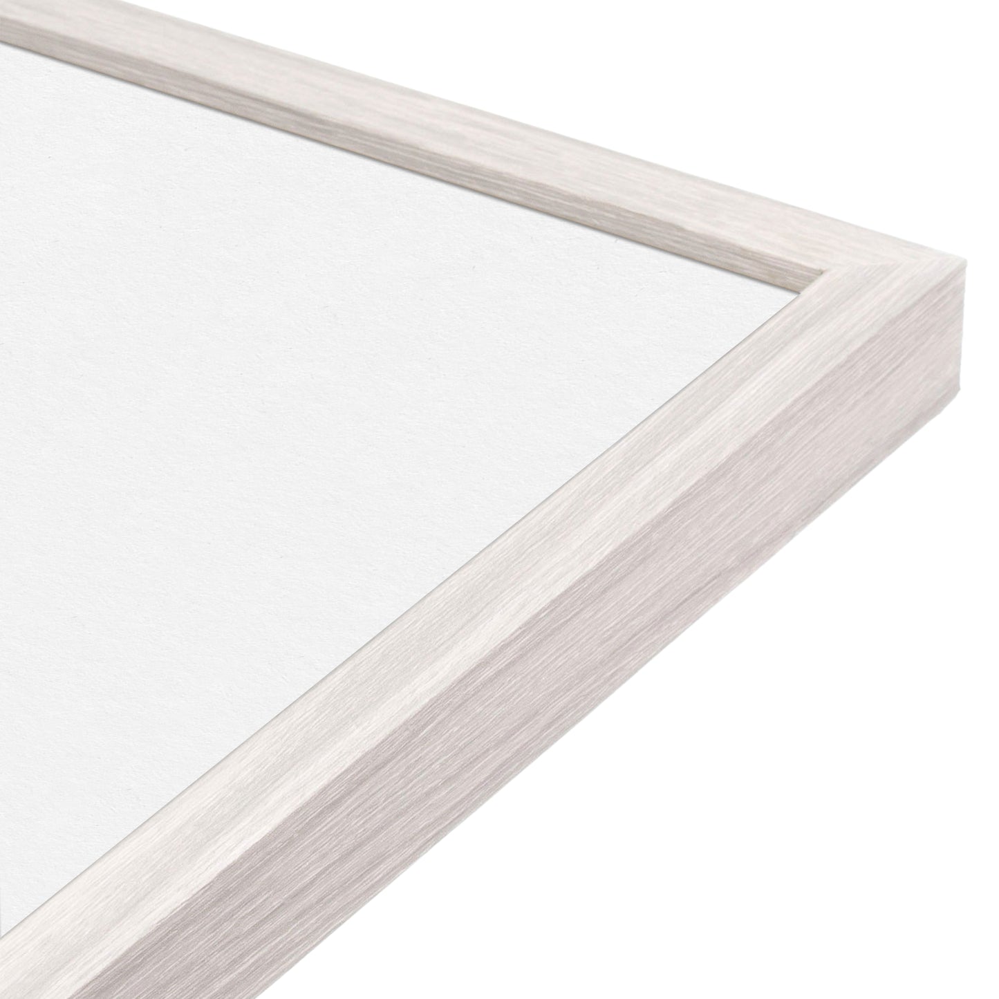 Opaque White Narrow Width Wall Frame