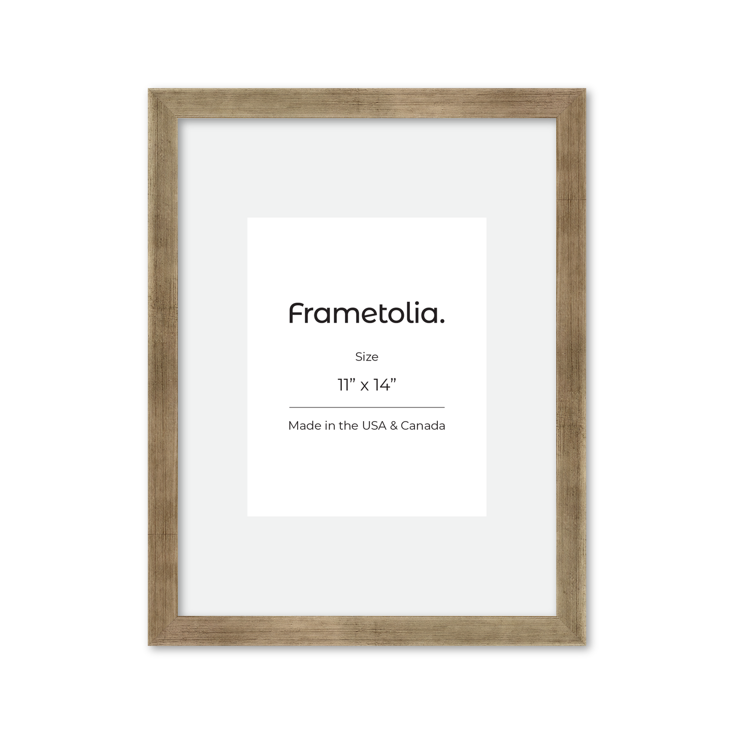 11" x 14" Pale Silver Monaco Wall Frame