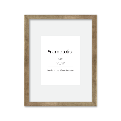 11" x 14" Pale Silver Monaco Wall Frame