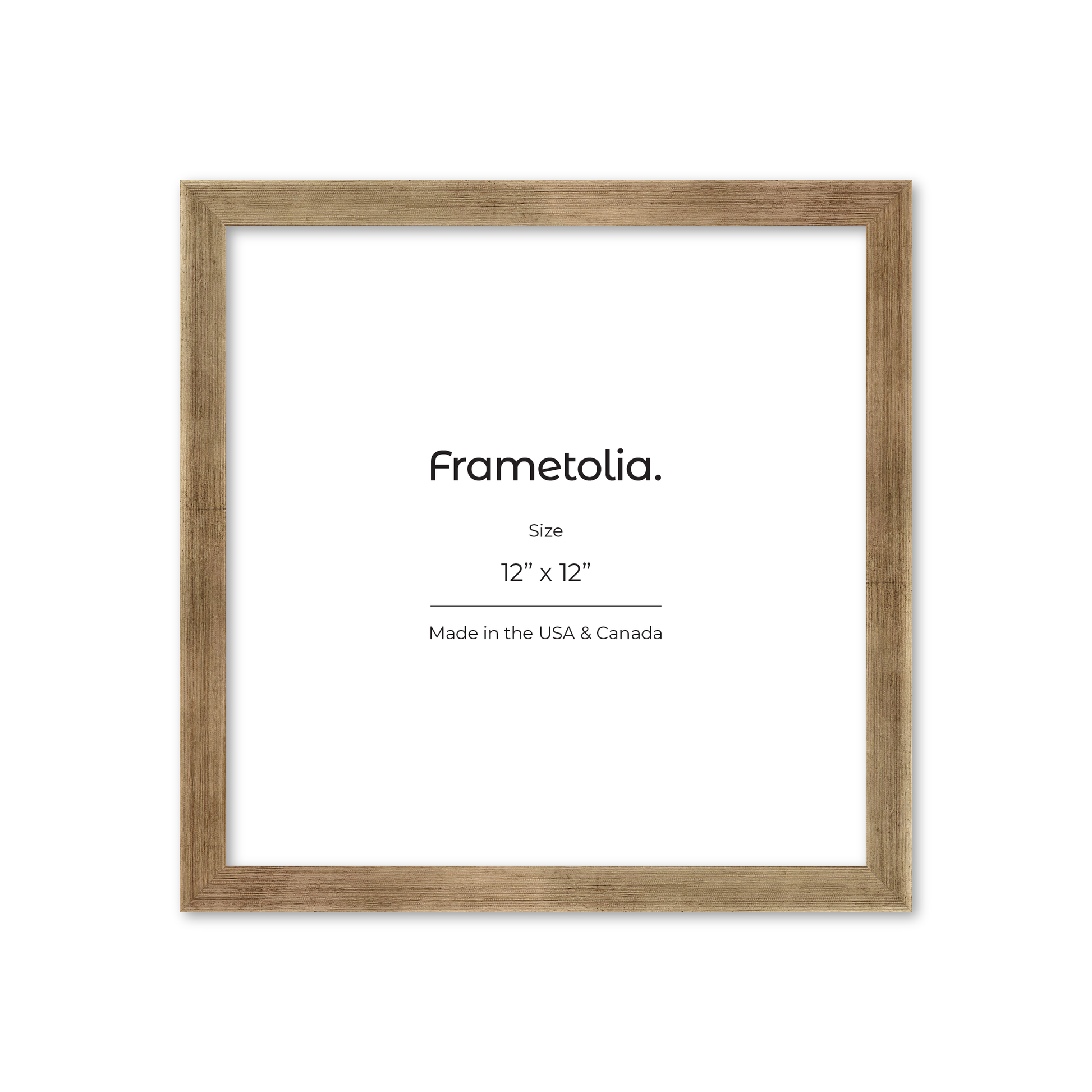 12" x 12" Pale Silver Monaco Wall Frame