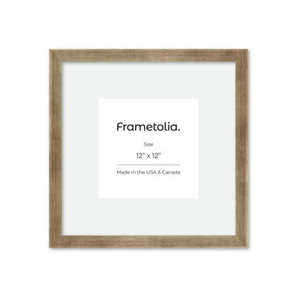 12" x 12" Pale Silver Monaco Wall Frame