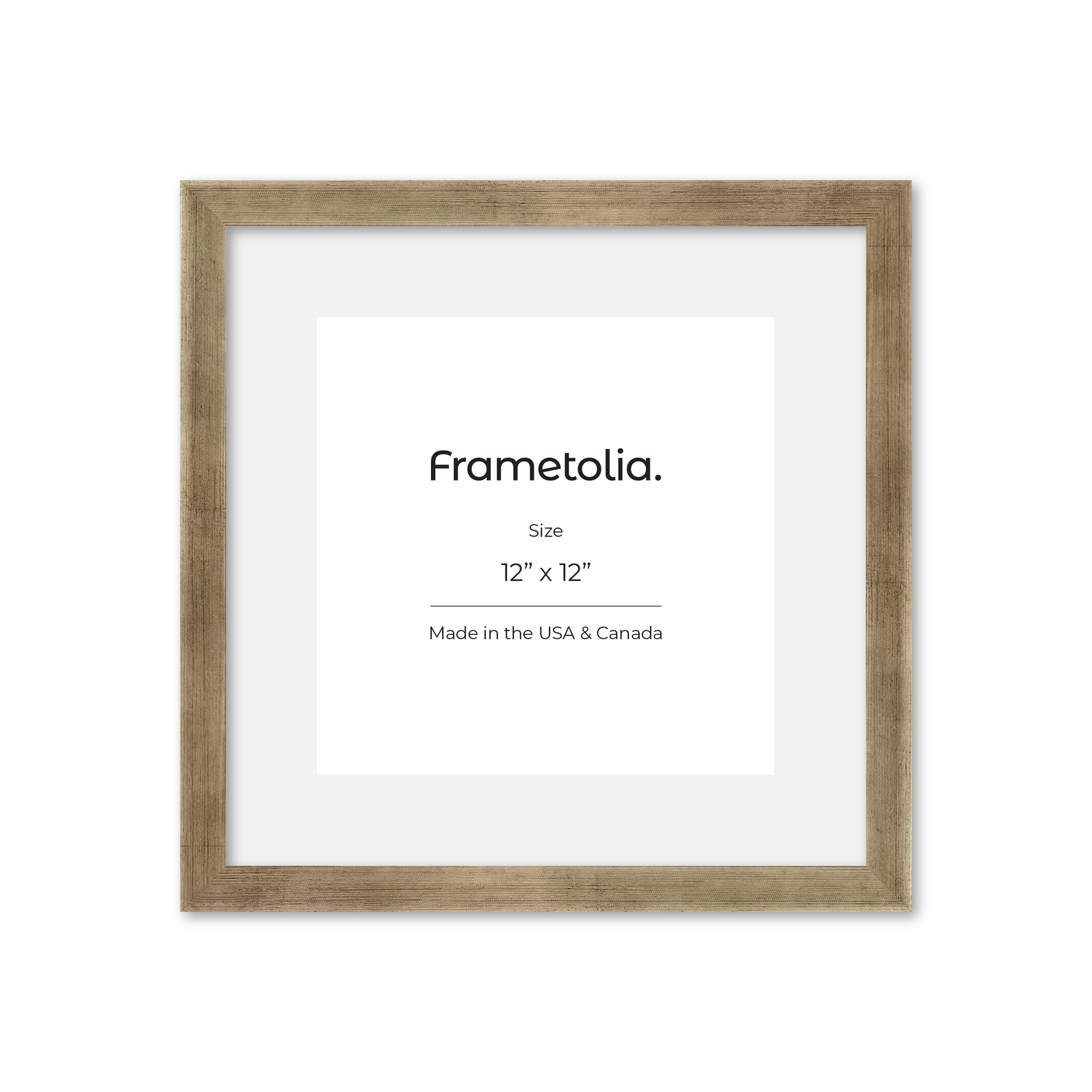 12" x 12" Pale Silver Monaco Wall Frame
