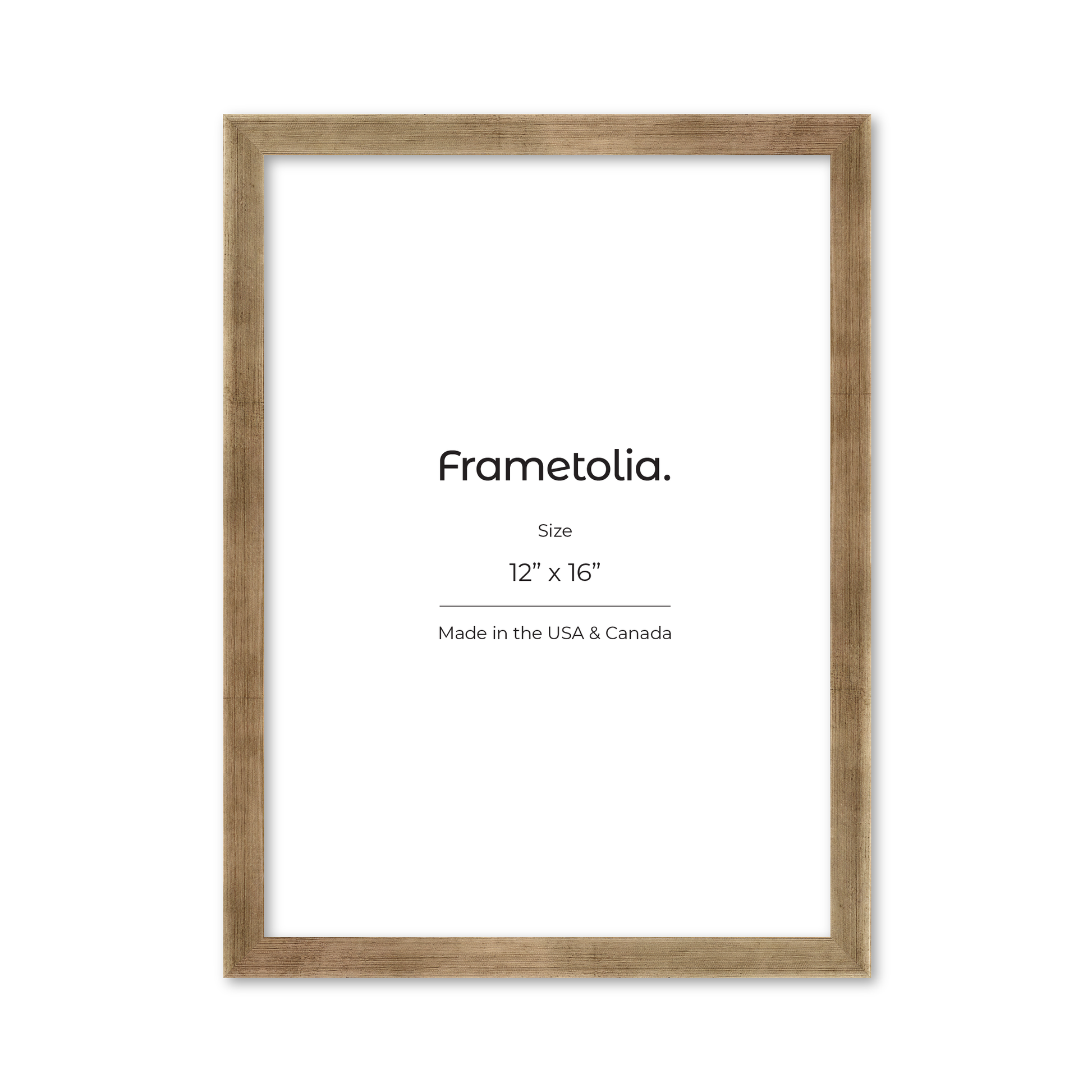 12" x 16" Pale Silver Monaco Wall Frame