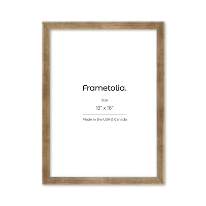 12" x 16" Pale Silver Monaco Wall Frame
