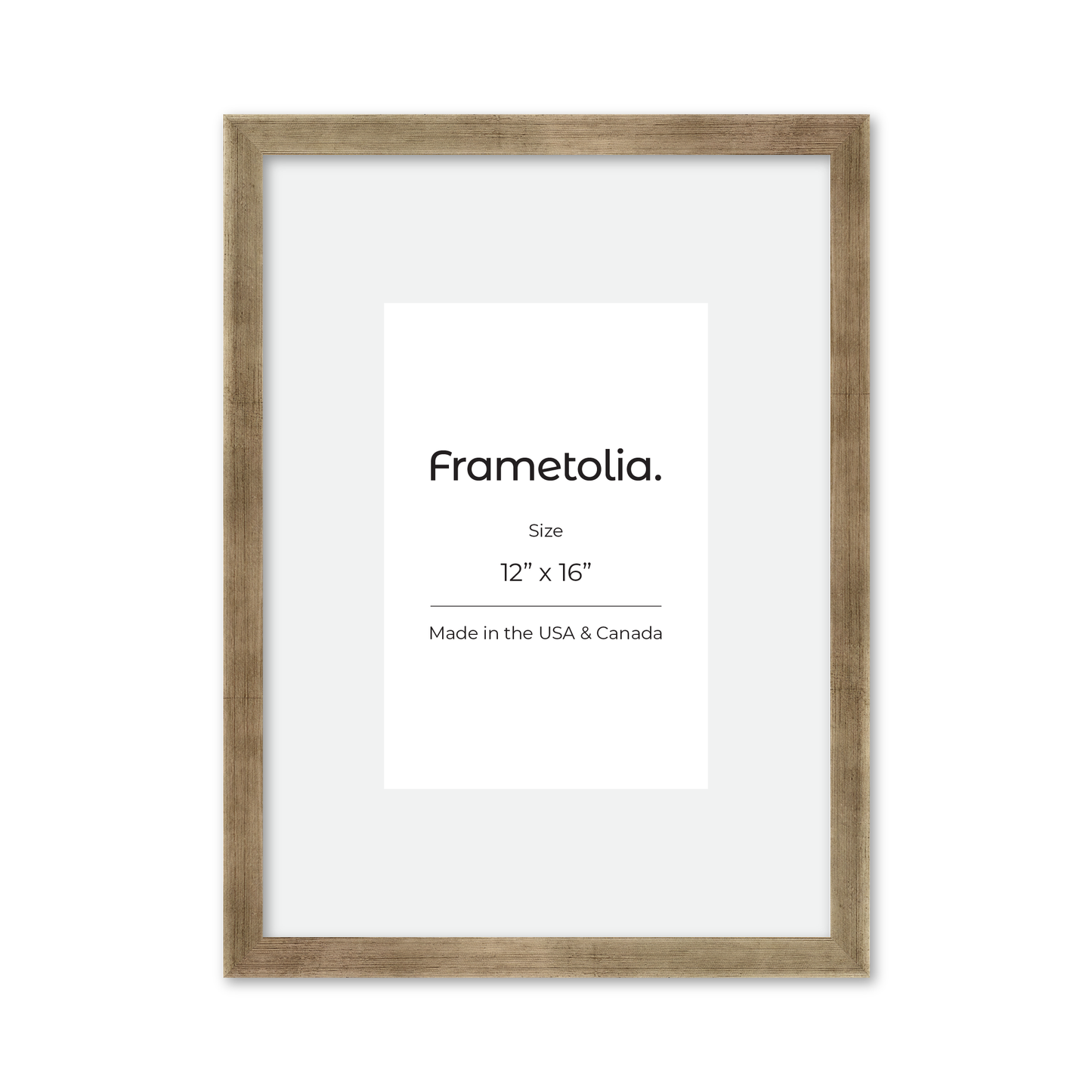 12" x 16" Pale Silver Monaco Wall Frame