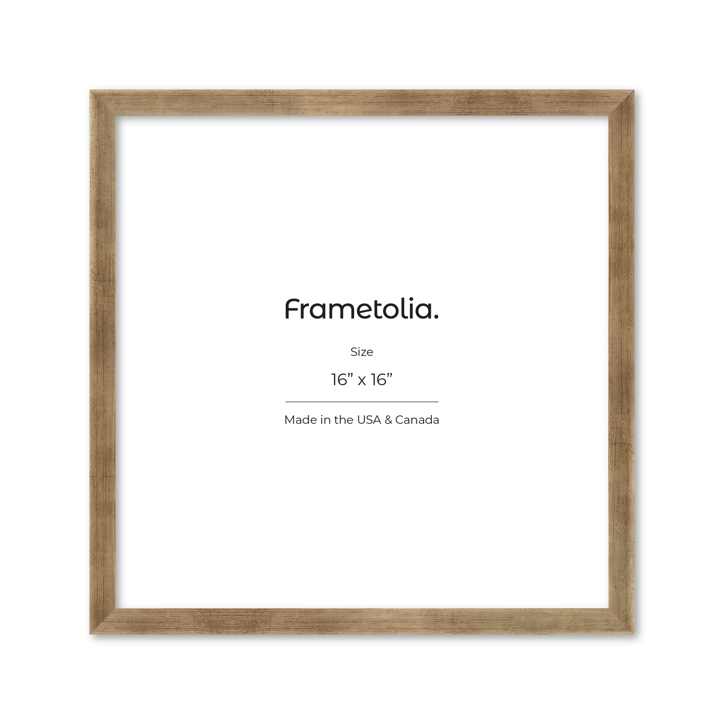 16" x 16" Pale Silver Monaco Wall Frame