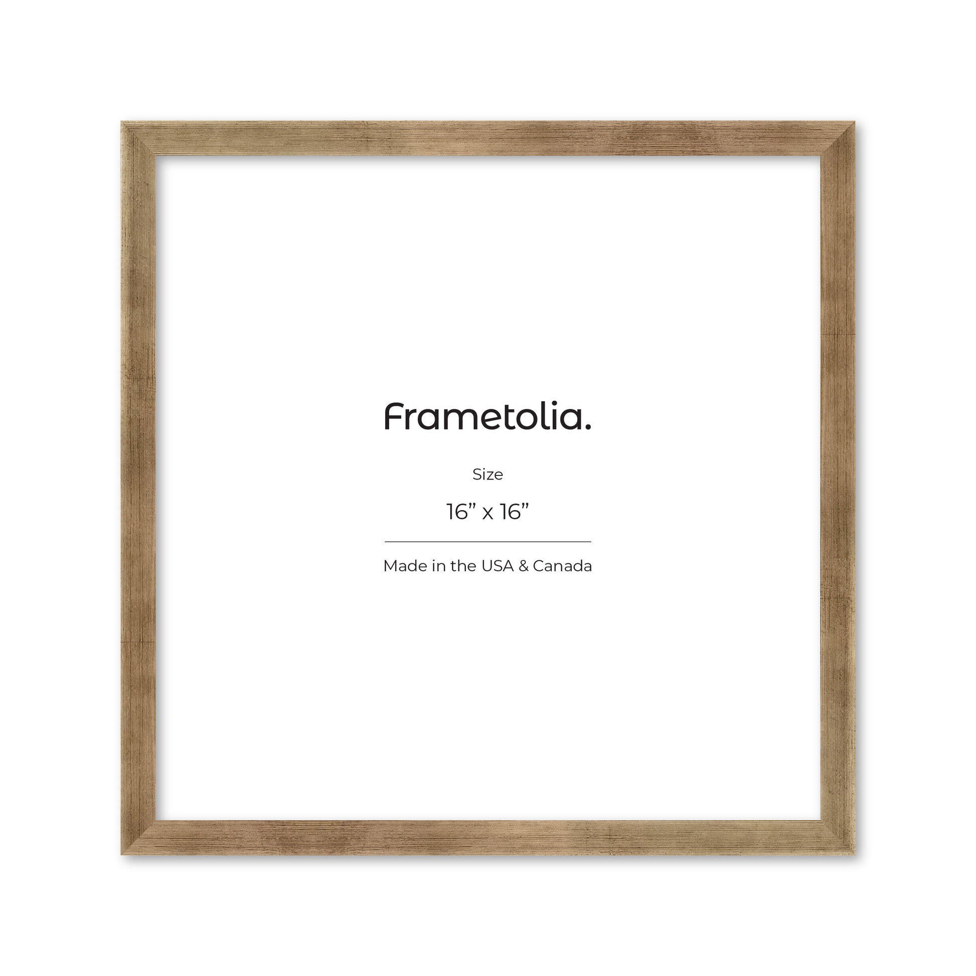 16" x 16" Pale Silver Monaco Wall Frame