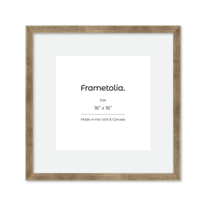 16" x 16" Pale Silver Monaco Wall Frame