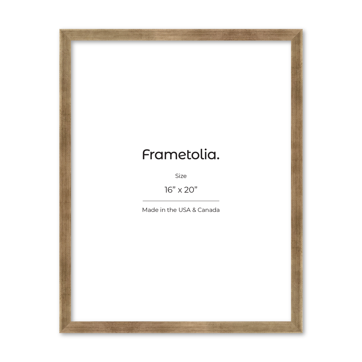 16" x 20" Pale Silver Monaco Wall Frame