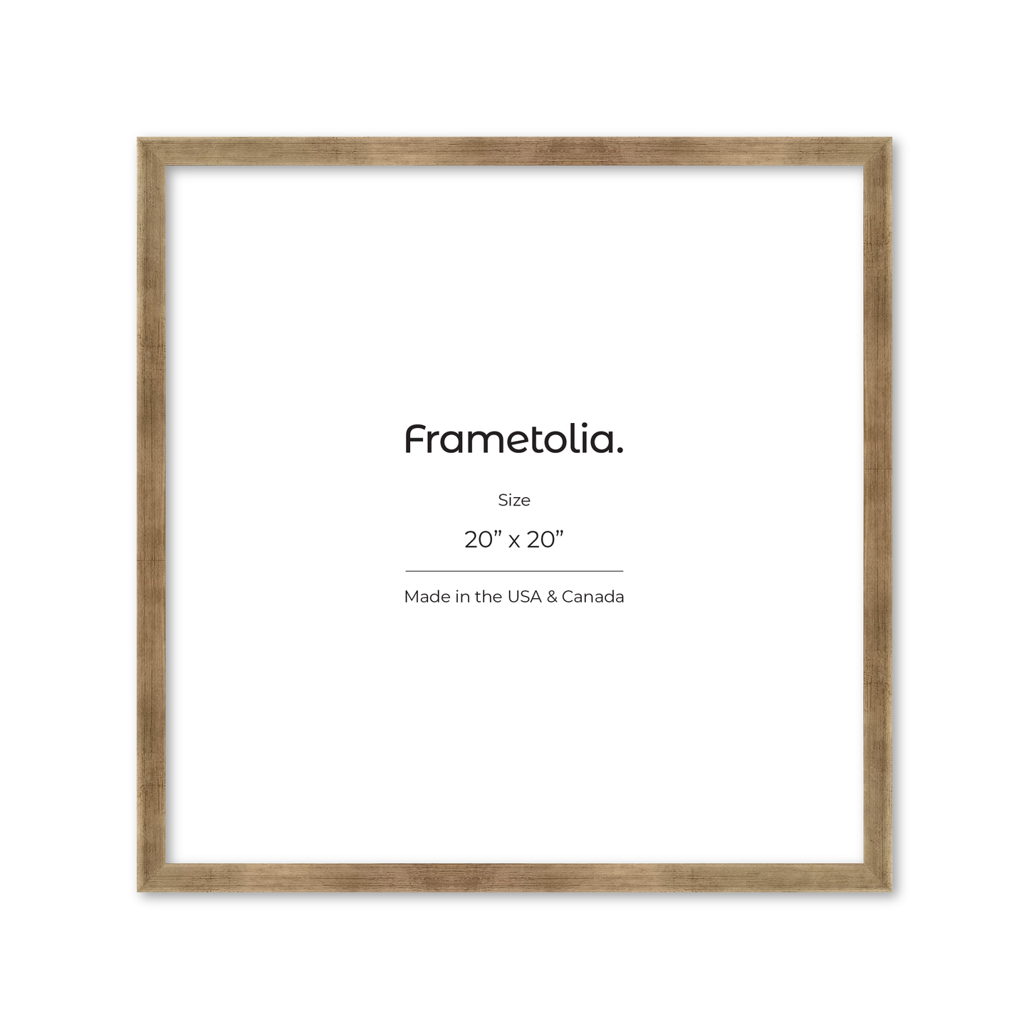 20" x 20" Pale Silver Monaco Wall Frame