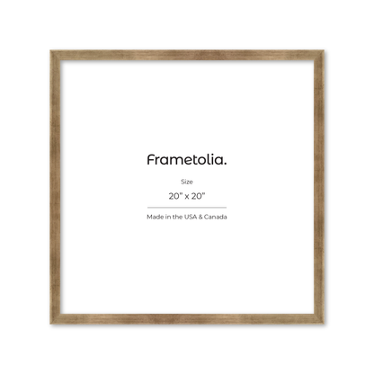 20" x 20" Pale Silver Monaco Wall Frame