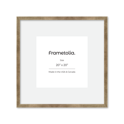 20" x 20" Pale Silver Monaco Wall Frame