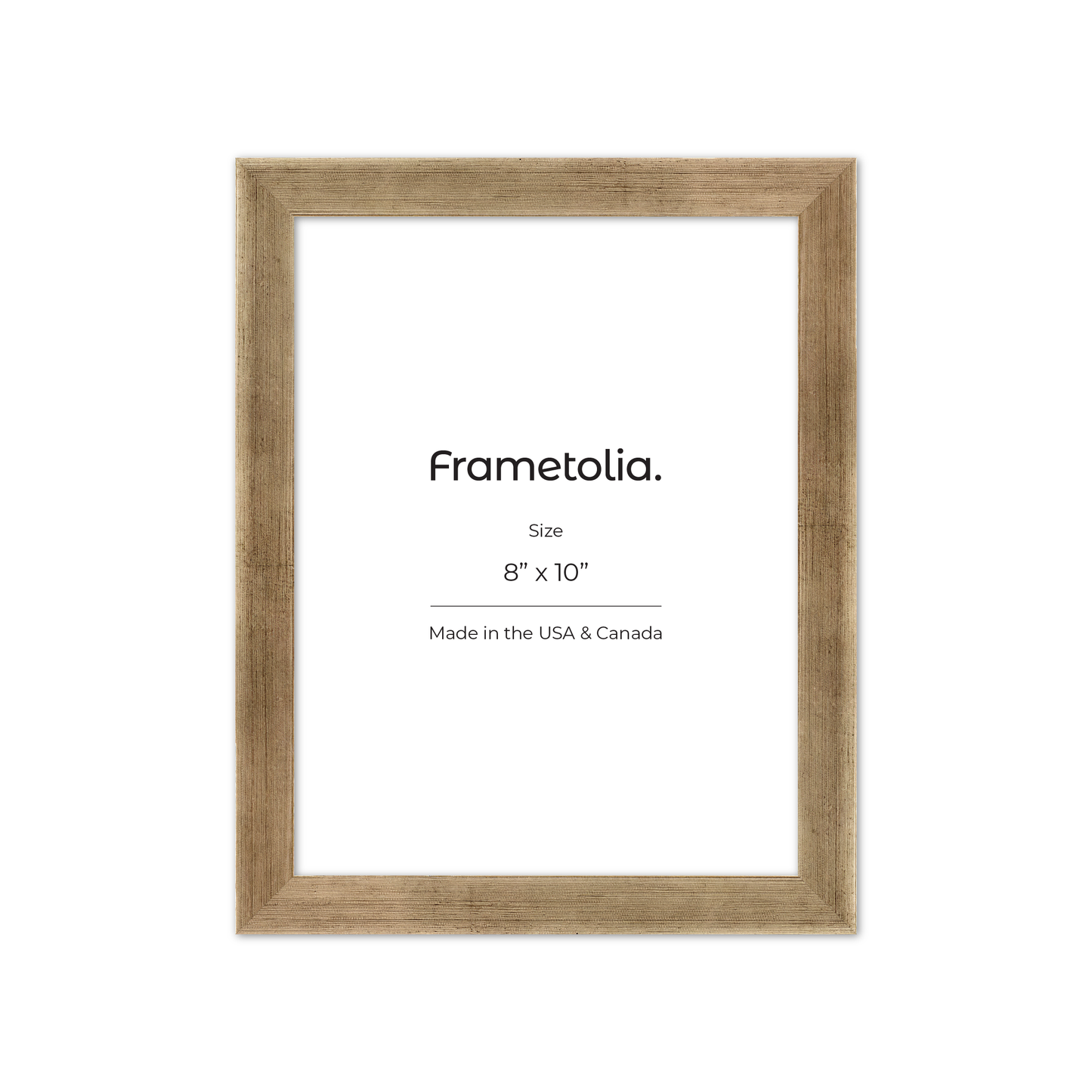 8" x 10" Pale Silver Monaco Wall Frame
