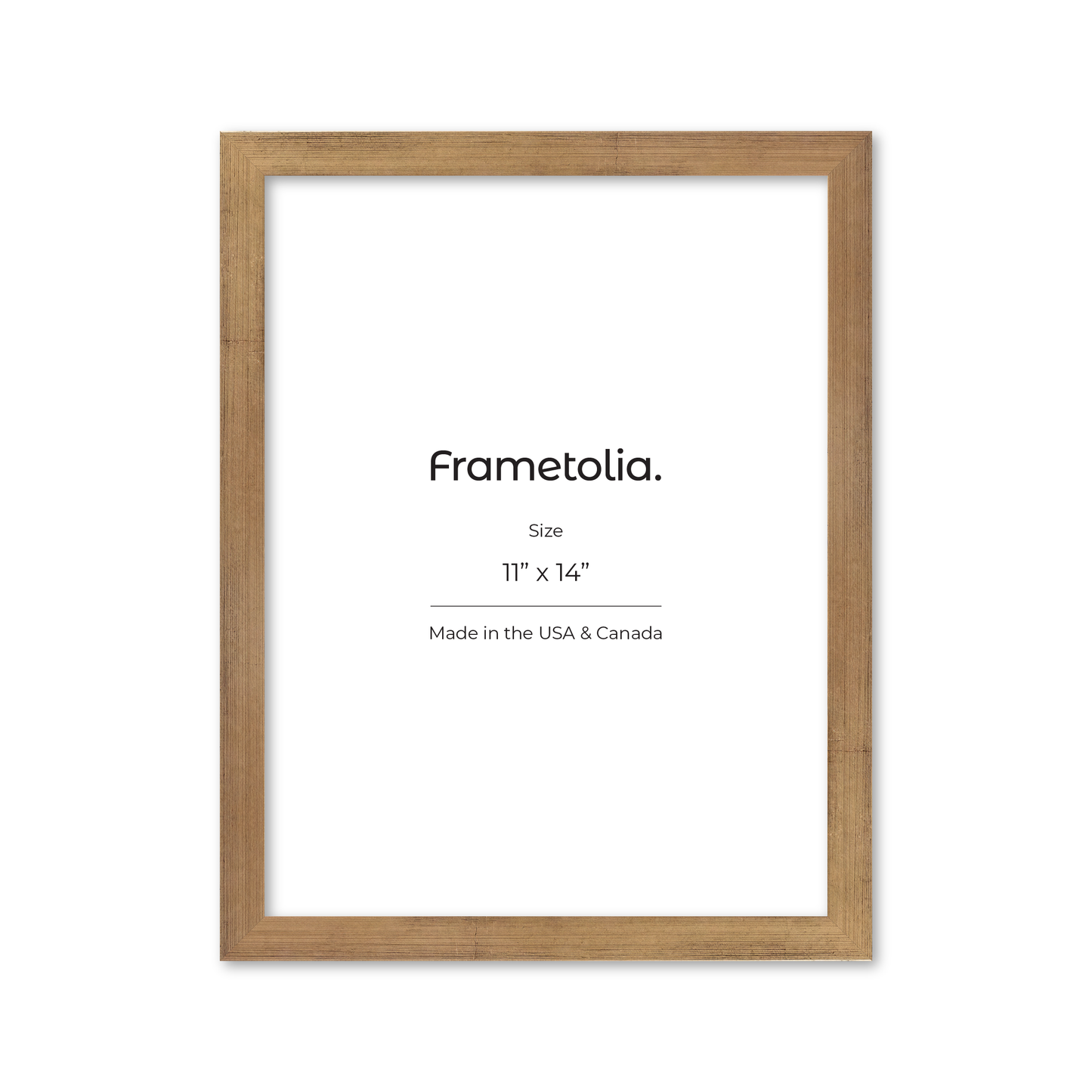 11" x 14" Brushed Gold Monaco Wall Frame