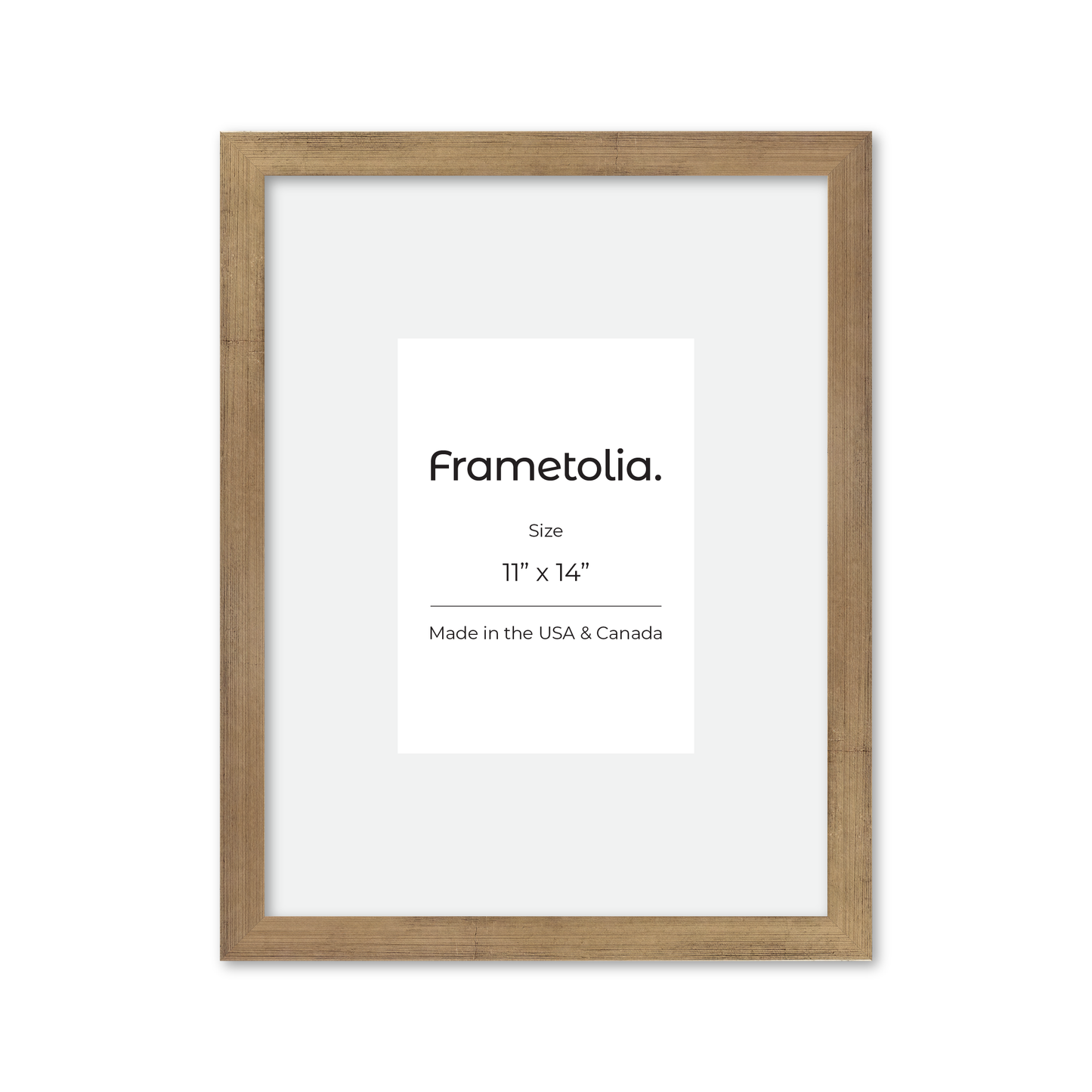 11" x 14" Brushed Gold Monaco Wall Frame