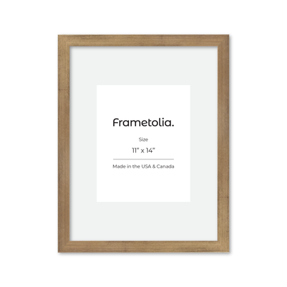 11" x 14" Brushed Gold Monaco Wall Frame